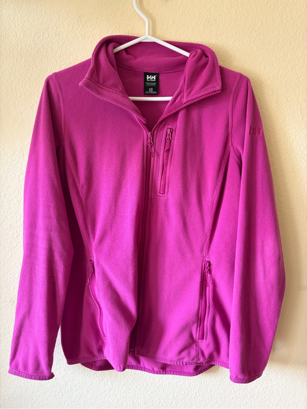 Helly Hansen Pink Fleece Jacket Full Zip Lightweight Outdoor Y2K Gorpcore - Picture 7 of 10